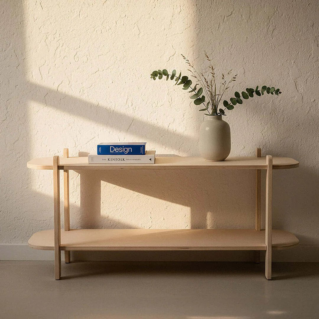 Unifolo Multi-tier Living Lounge Organizer Shelve Wooden Decor Rack | Furniture | Waseeh Pakistan