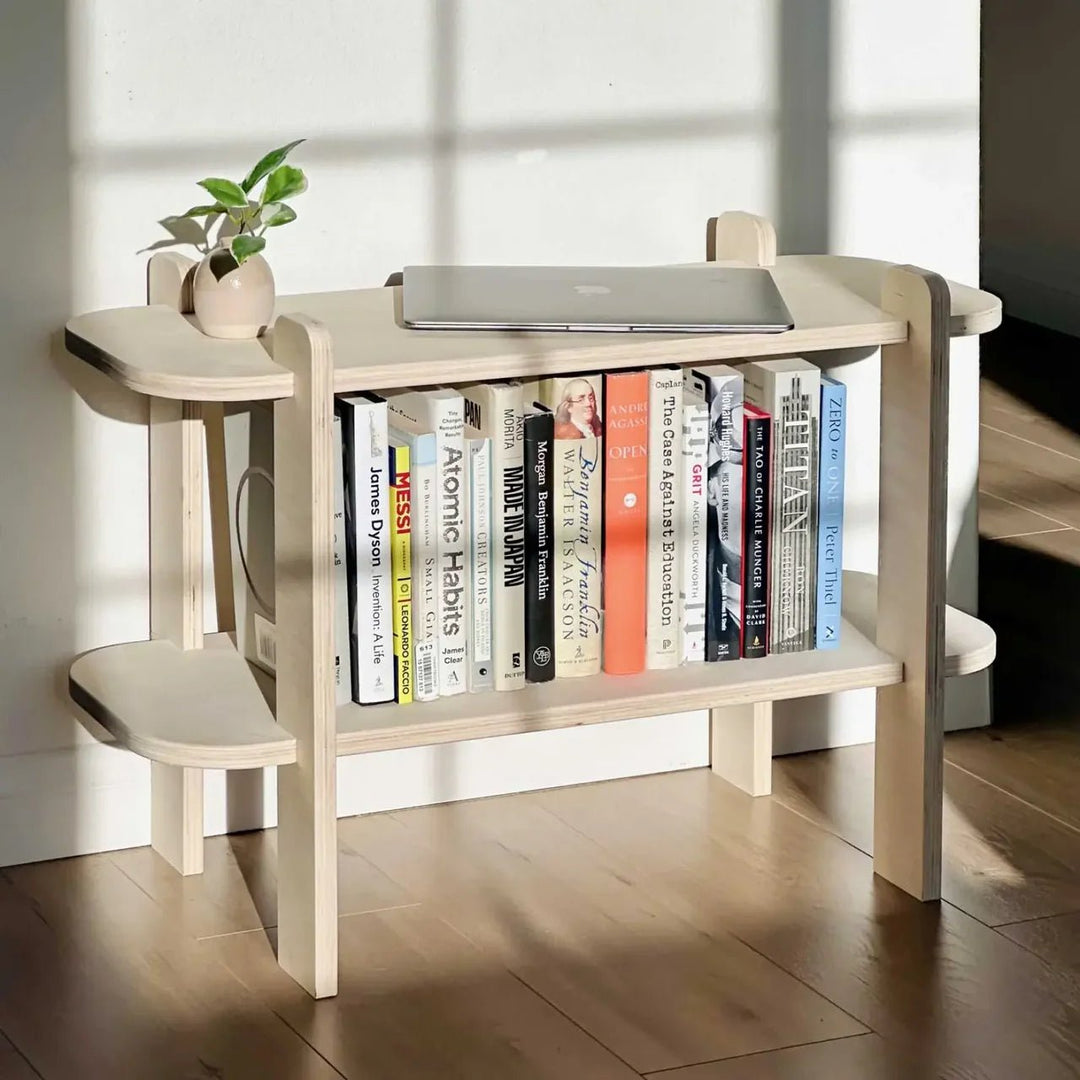 Unifolo Multi-tier Living Lounge Organizer Shelve Wooden Decor Rack | Furniture | Waseeh Pakistan