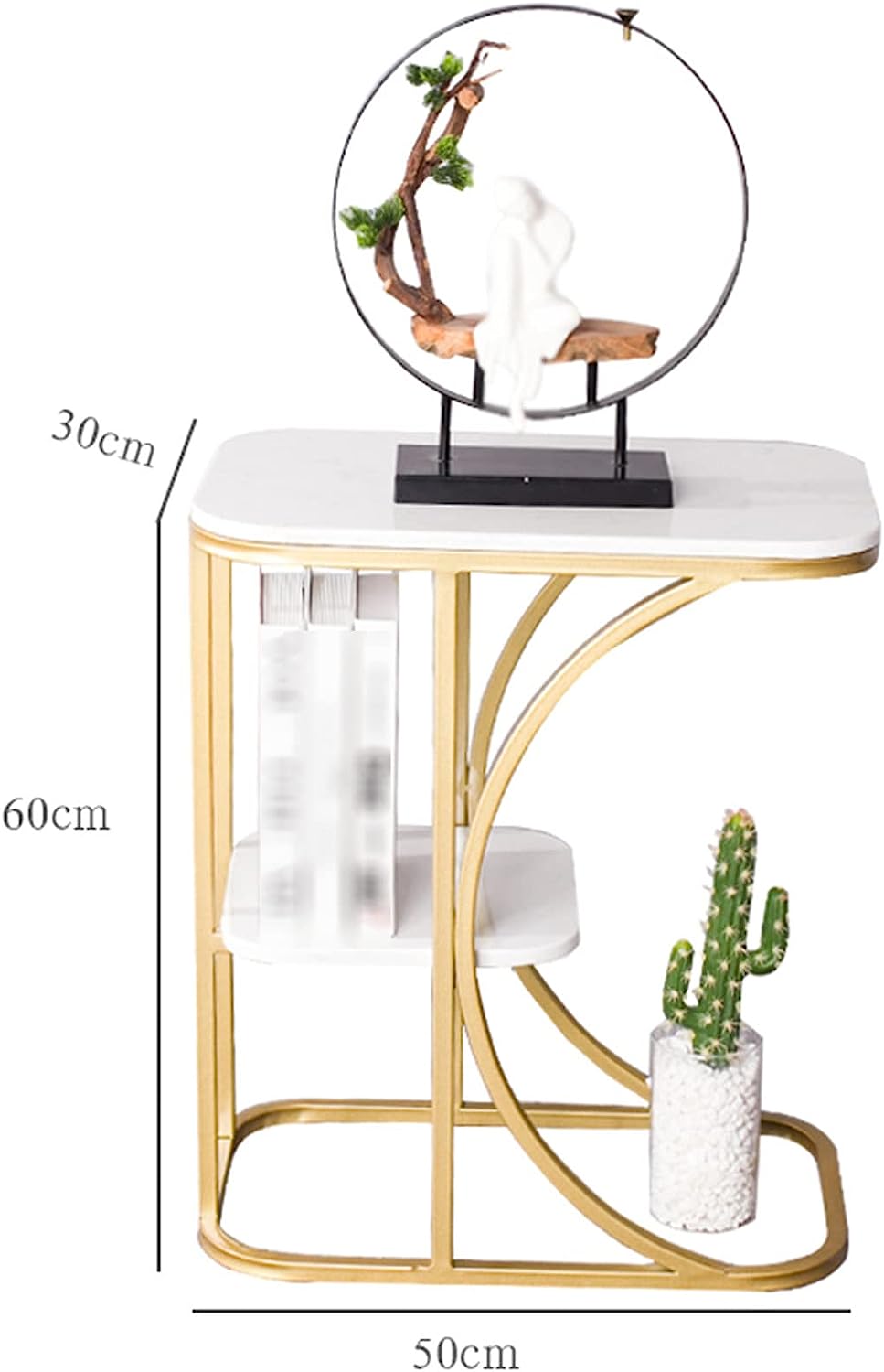 UPBEER Balcony Coffee Table Small House Marble Side Cabinet Living Room Sofa | Furniture | Waseeh Pakistan