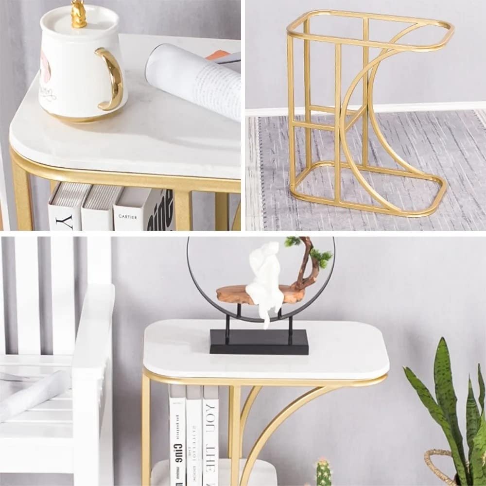 UPBEER Balcony Coffee Table Small House Marble Side Cabinet Living Room Sofa | Furniture | Waseeh Pakistan