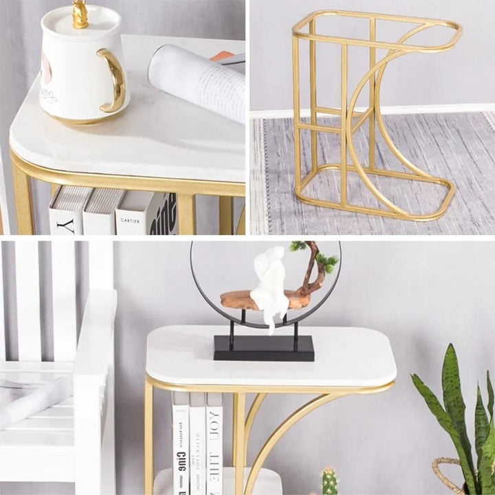 UPBEER Balcony Coffee Table Small House Marble Side Cabinet Living Room Sofa | Furniture | Waseeh Pakistan
