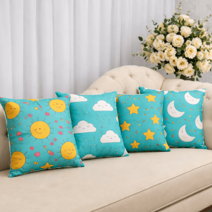 Valisse Cushion Covers (Set of 4) | Home Décor | Waseeh Pakistan