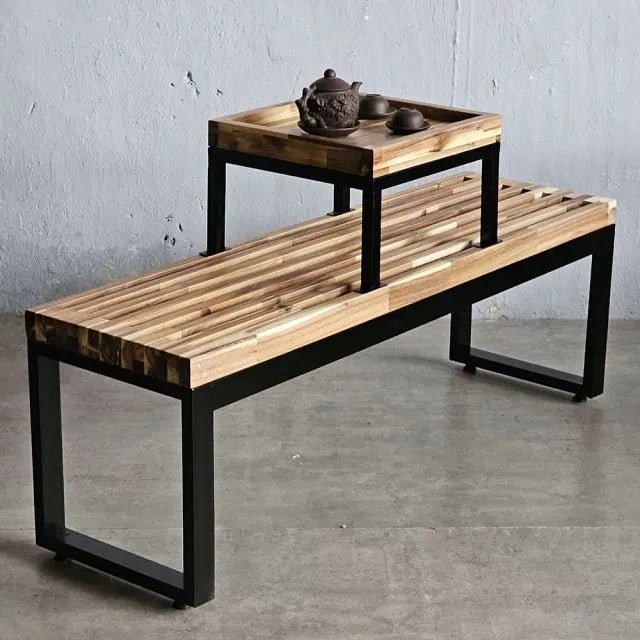 Vatoroi Long Sturdy Indoor Lawn Garden Bench with Tea Table | Furniture | Waseeh Pakistan