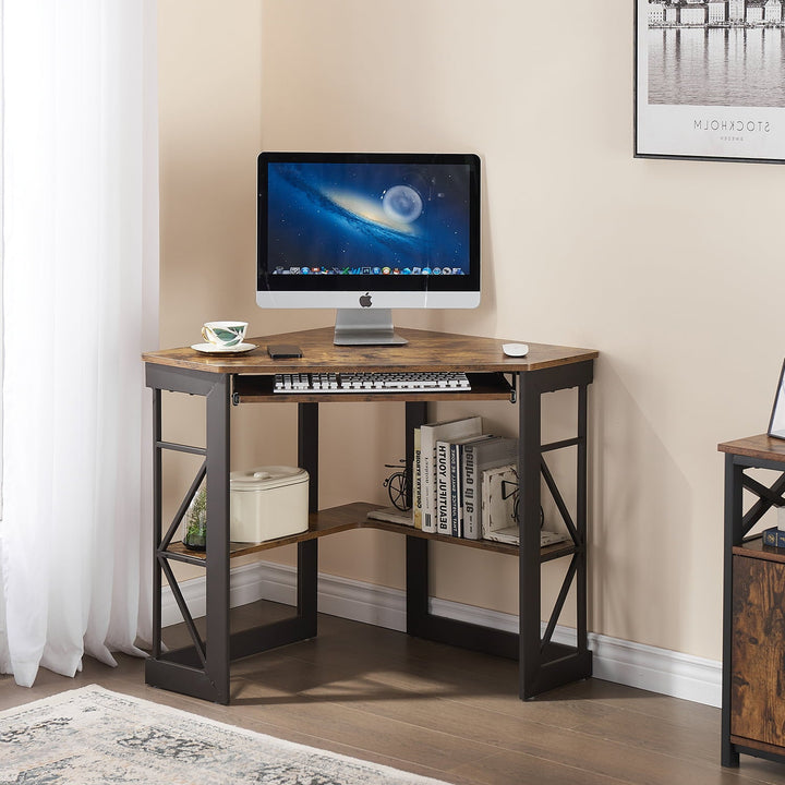 VECELO Corner Computer Desk Workstation Table for Home Office | Furniture | Waseeh Pakistan