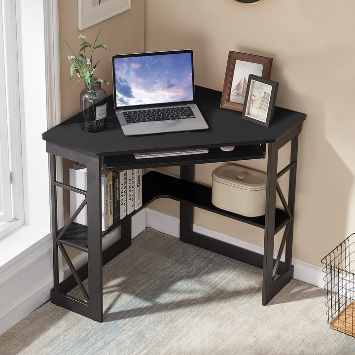 VECELO Corner Computer Desk Workstation Table for Home Office | Furniture | Waseeh Pakistan