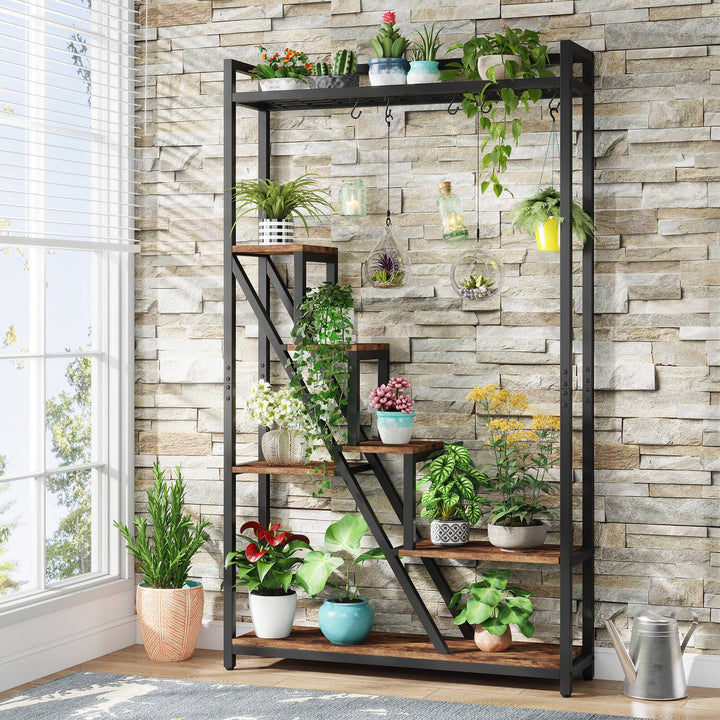 Velior 7-Tier Organizer Rack with 5 S-Hooks | Furniture | Waseeh Pakistan
