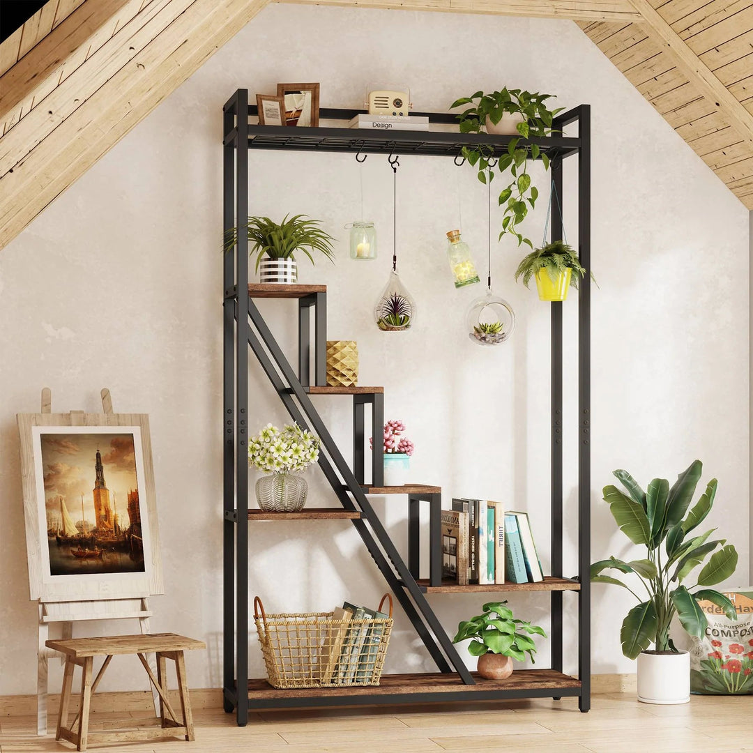 Velior 7-Tier Organizer Rack with 5 S-Hooks | Furniture | Waseeh Pakistan