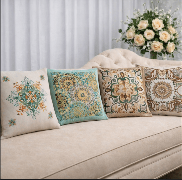 Velmora Bedroom Drawingroom Sofa Cushion Covers (Pack of 4) | Home Décor | Waseeh Pakistan