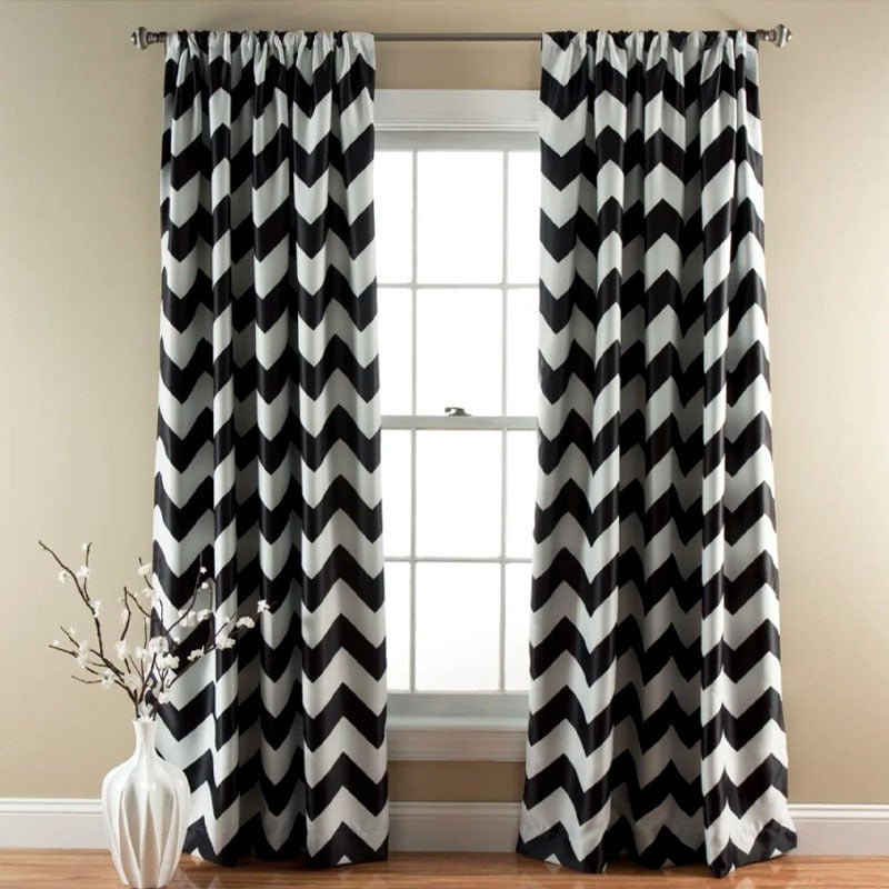Veloria Zig Zag Curtains | Home Décor | Waseeh Pakistan