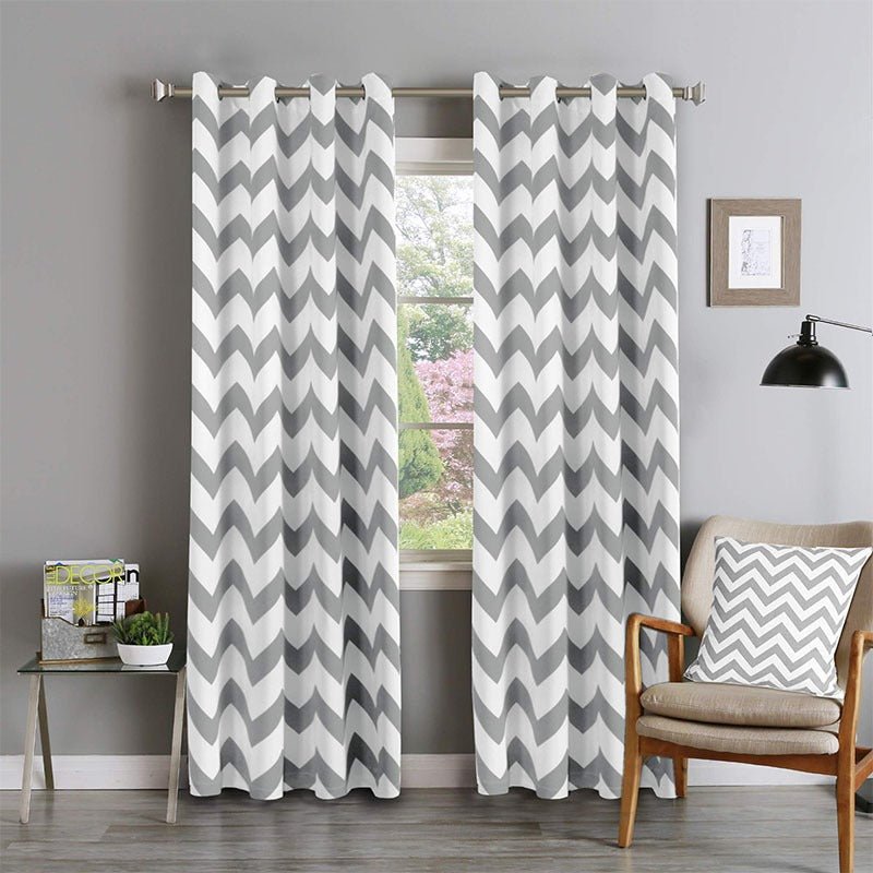 Veloria Zig Zag Curtains | Home Décor | Waseeh Pakistan