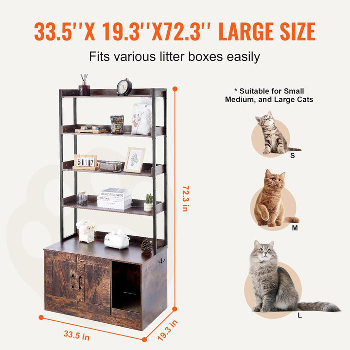 Vevorota Living Lounge Bokkcase Cat Space Organizer Rack | Furniture | Waseeh Pakistan