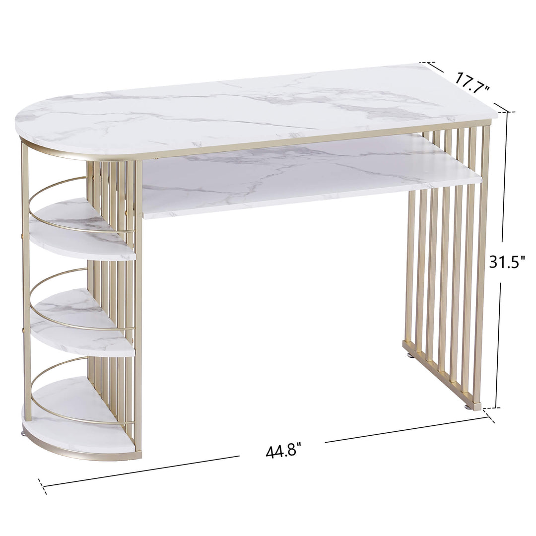 Vinita Console Table for Entryway Gold Entryway Table with Storage | Furniture | Waseeh Pakistan