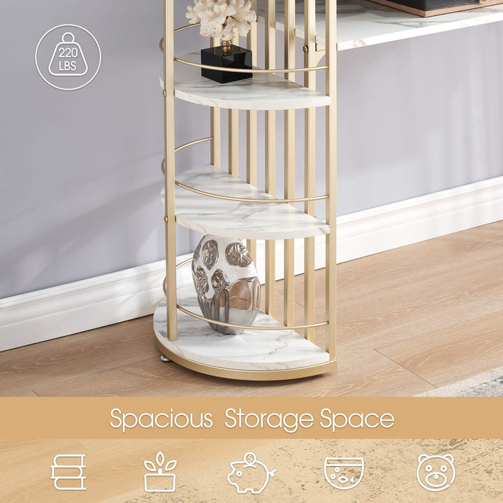 Vinita Console Table for Entryway Gold Entryway Table with Storage | Furniture | Waseeh Pakistan