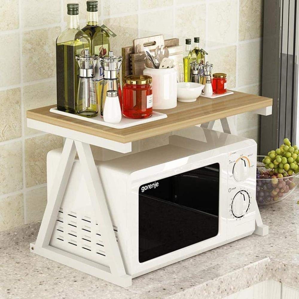 Vinziee Kitchen Microwave Spice Storage Organizer Rack | Not Sale FB | Waseeh Pakistan