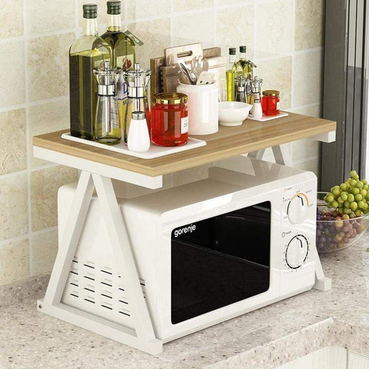 Vinziee Kitchen Microwave Spice Storage Organizer Rack | Not Sale FB | Waseeh Pakistan