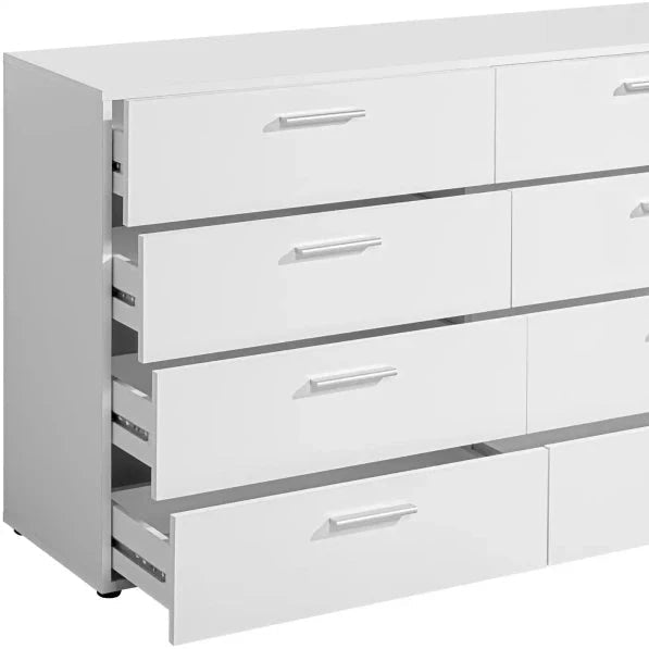 Volo White Drawer Double Dresser Living Room Organizer Cabinet Stand | Furniture | Waseeh Pakistan