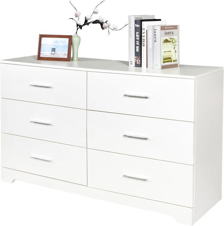 Volo White Drawer Double Dresser Living Room Organizer Cabinet Stand | Furniture | Waseeh Pakistan