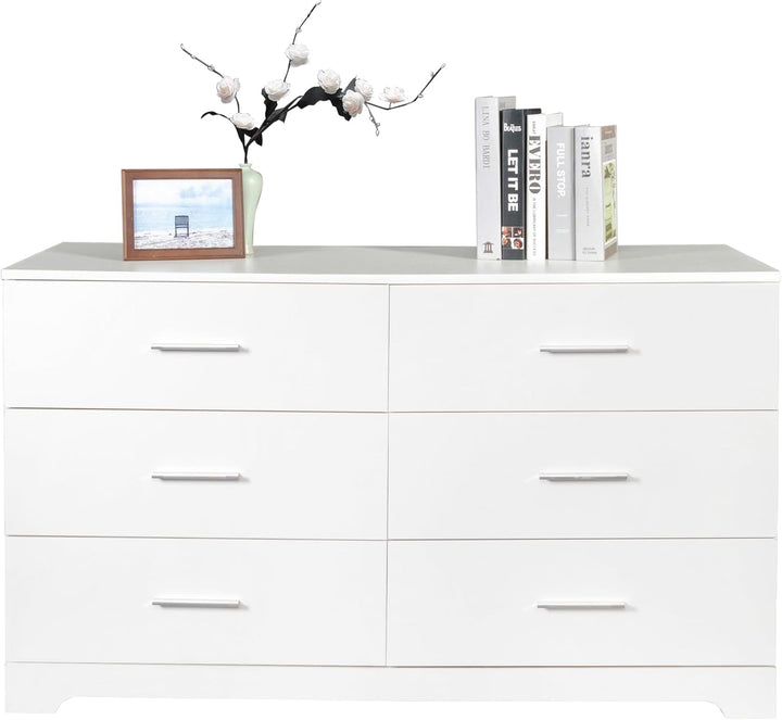 Volo White Drawer Double Dresser Living Room Organizer Cabinet Stand | Furniture | Waseeh Pakistan