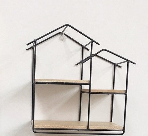 Wall-Mounted "Home" Floating Metal Storage Shelve Frame Decor-Special | Not Sale FB | Waseeh Pakistan