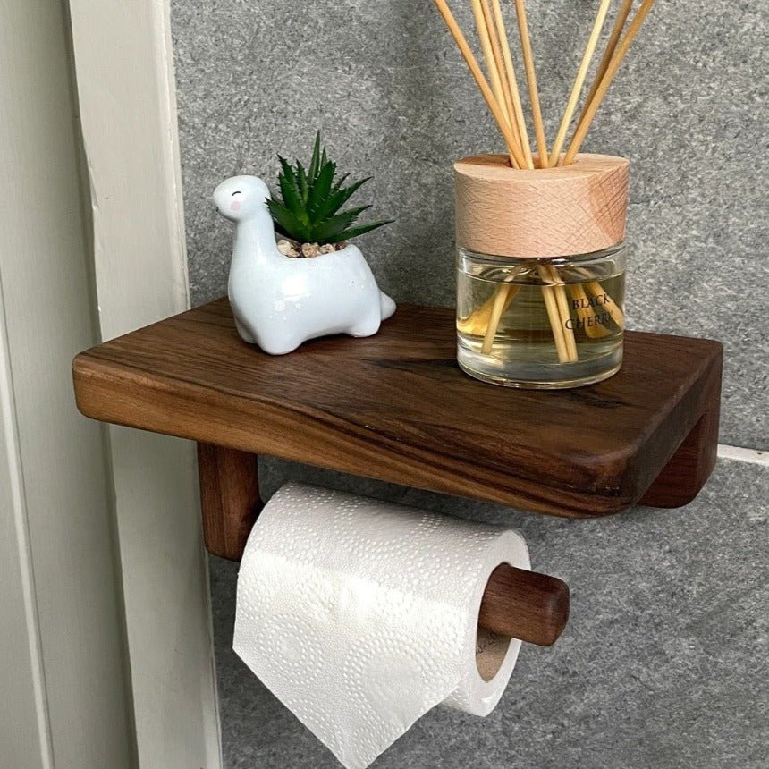 Wall Mounted Wooden Tissue Organizer Shelve | Not Sale FB | Waseeh Pakistan