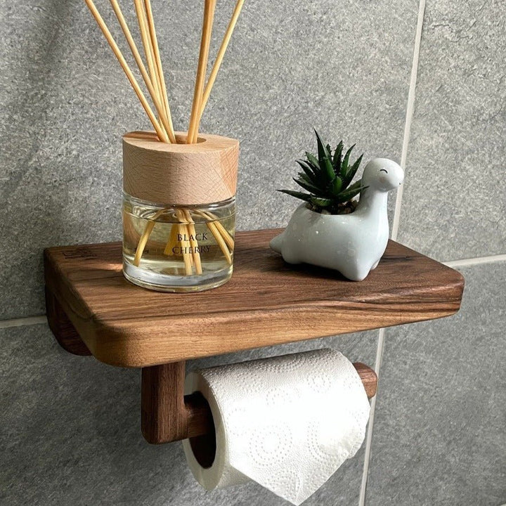 Wall Mounted Wooden Tissue Organizer Shelve | Not Sale FB | Waseeh Pakistan