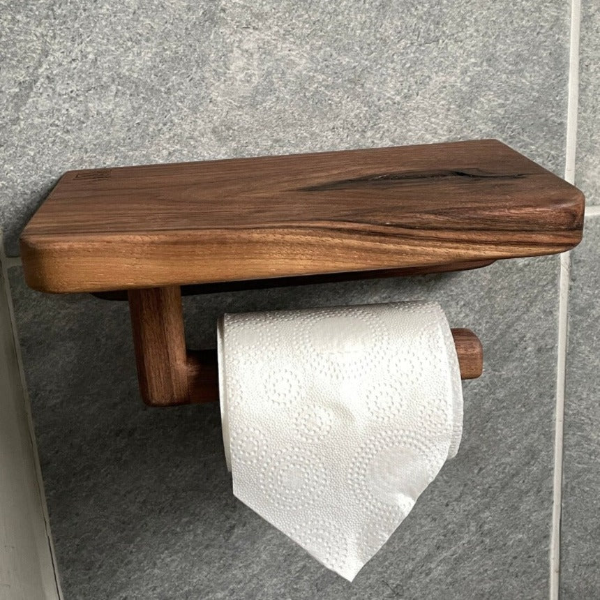Wall Mounted Wooden Tissue Organizer Shelve | Not Sale FB | Waseeh Pakistan