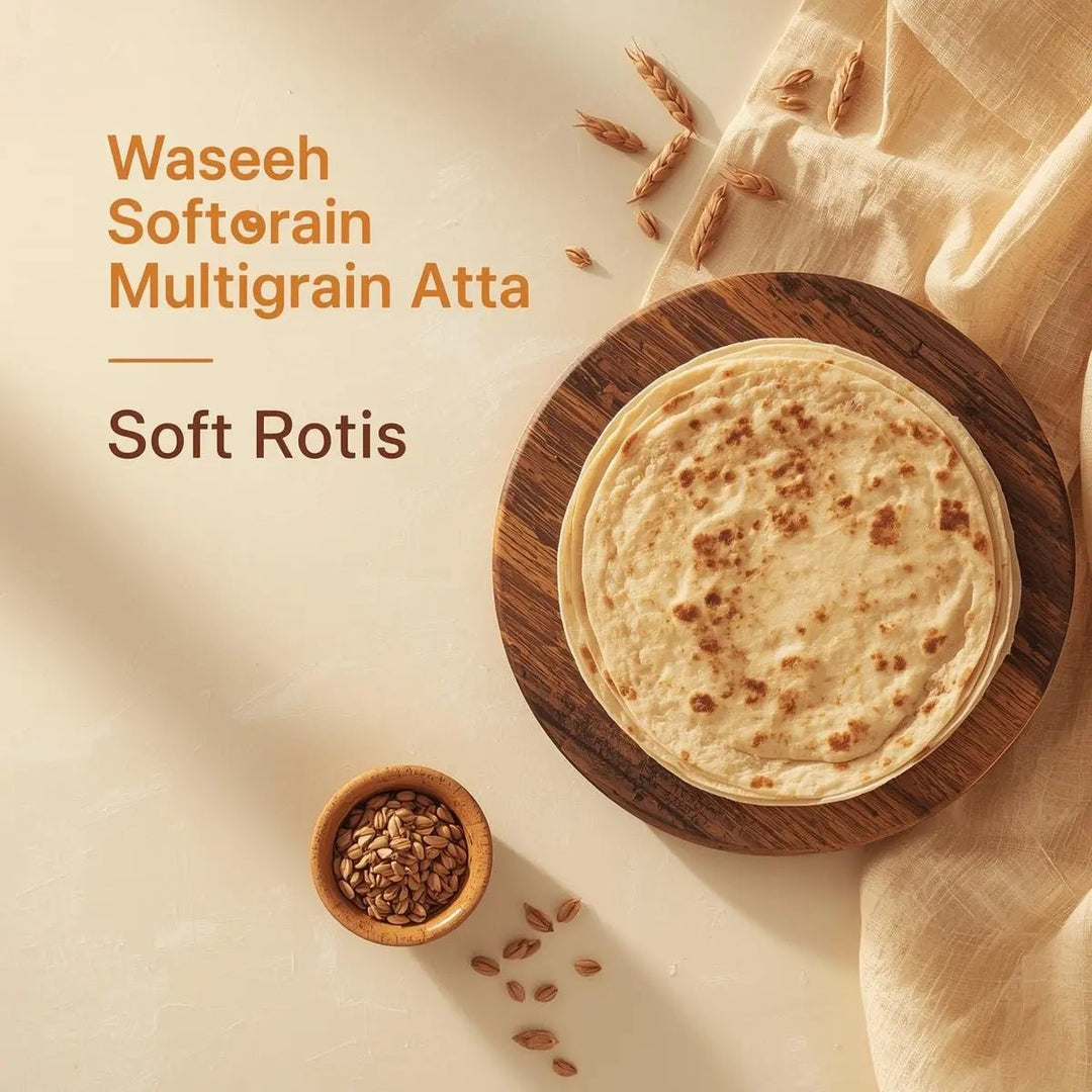 Waseeh SoftGrain Multigrain Atta (Soft rotis) | Waseeh Farm | Waseeh Pakistan