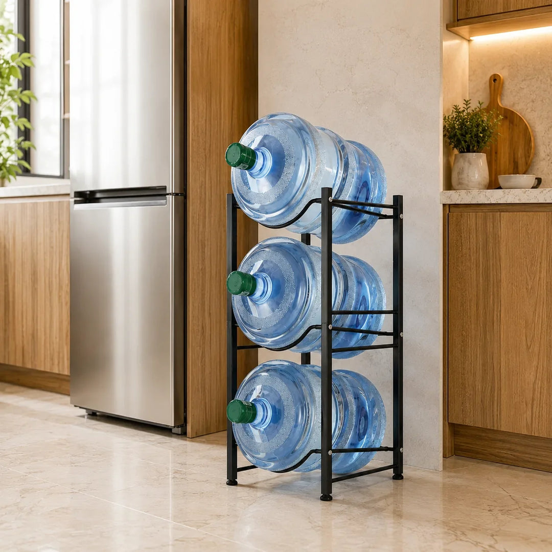 3 tier metal water bottle holder racks for 19 litre bottles in Pakistan