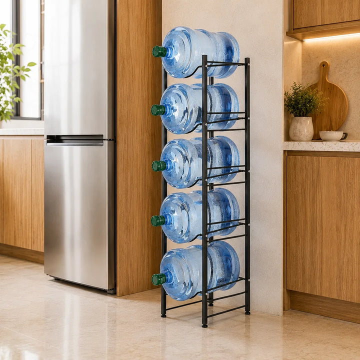 5 tier metal water bottle holder racks for 19 litre bottles in Pakistan