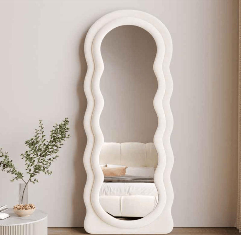 Wavoraa Living Bedroom Standing Wall Hanging Mirror Decor | Furniture | Waseeh Pakistan