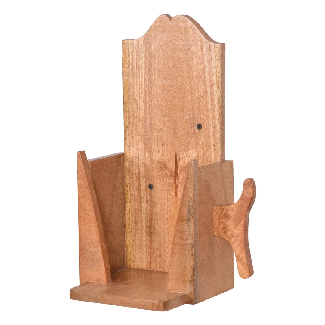 Wealo Solid Wood Wall Mounted Iron Floating Stand | Furniture | Waseeh Pakistan