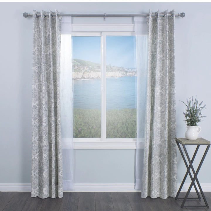 White &amp; Grey Pattern Curtains | Not Sale FB | Waseeh Pakistan