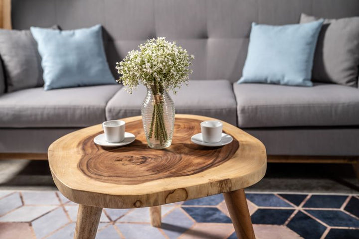 Wooden Log TV Lounge Center Table | Furniture | Waseeh Pakistan