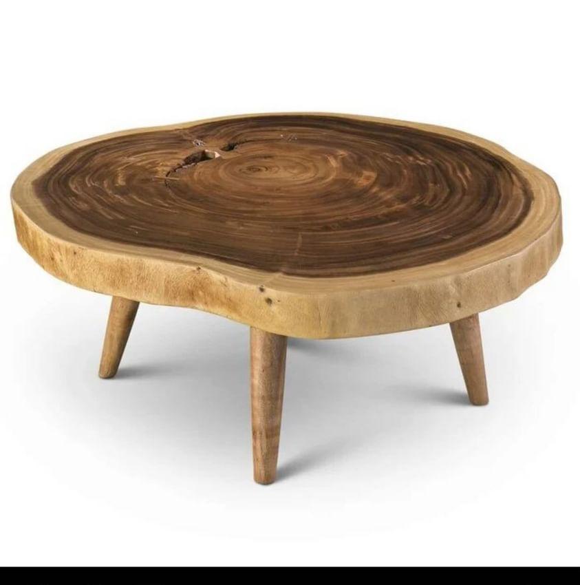 Wooden Log TV Lounge Center Table | Furniture | Waseeh Pakistan