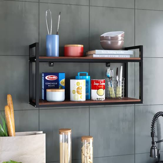 Woodsa Wooden Wall Home Kitchen Living Room Organizer Floating Shelve | Furniture | Waseeh Pakistan