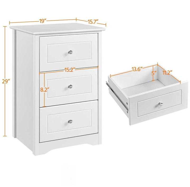 Yahall End Table with 3 Drawers Living Lounge Bedside Table | Furniture | Waseeh Pakistan