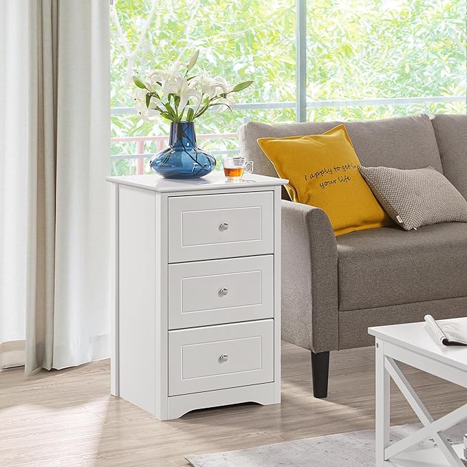 Yahall End Table with 3 Drawers Living Lounge Bedside Table | Furniture | Waseeh Pakistan