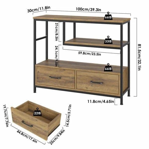Zatora Hallway Entryway Bookshelve Organizer Console Table | Furniture | Waseeh Pakistan