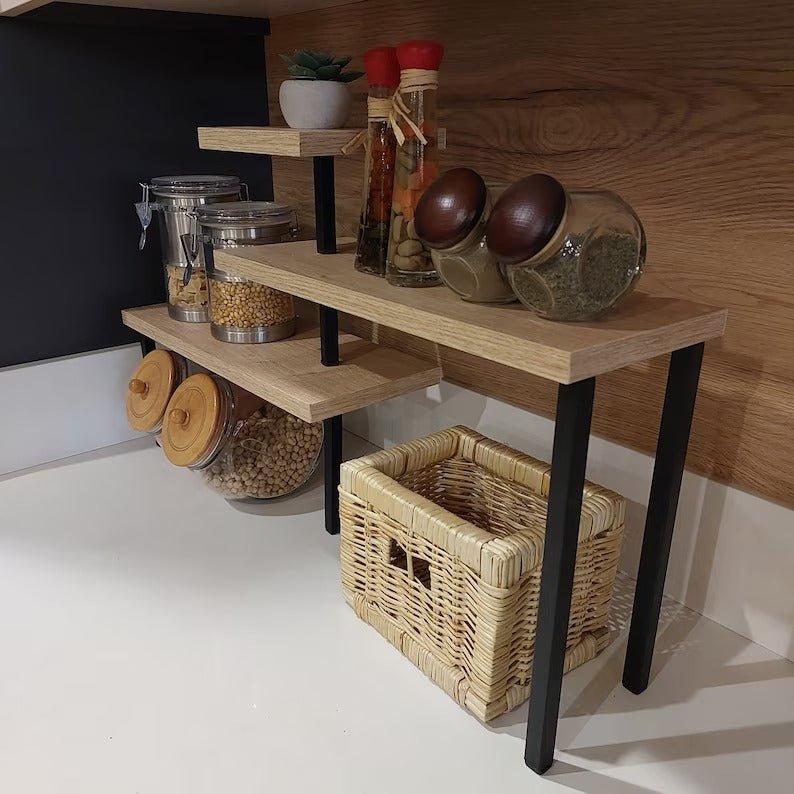 Ziggy Zone Corner Kitchen Spice Salt Organizer Storage Shelve Rack | Not Sale FB | Waseeh Pakistan
