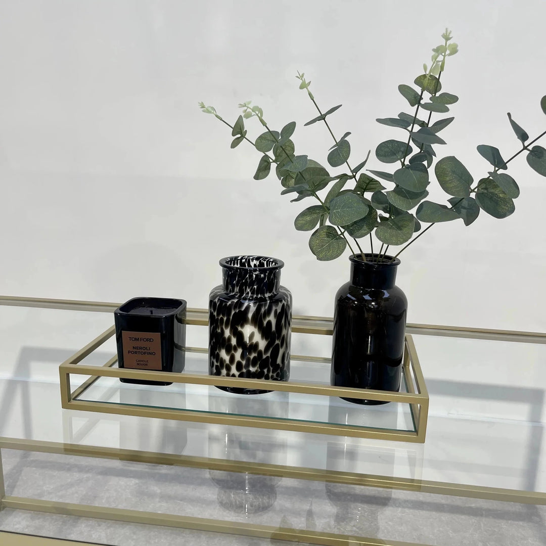 Zindozia Decorative Metal Glass Serving Tray | Home Décor | Waseeh Pakistan