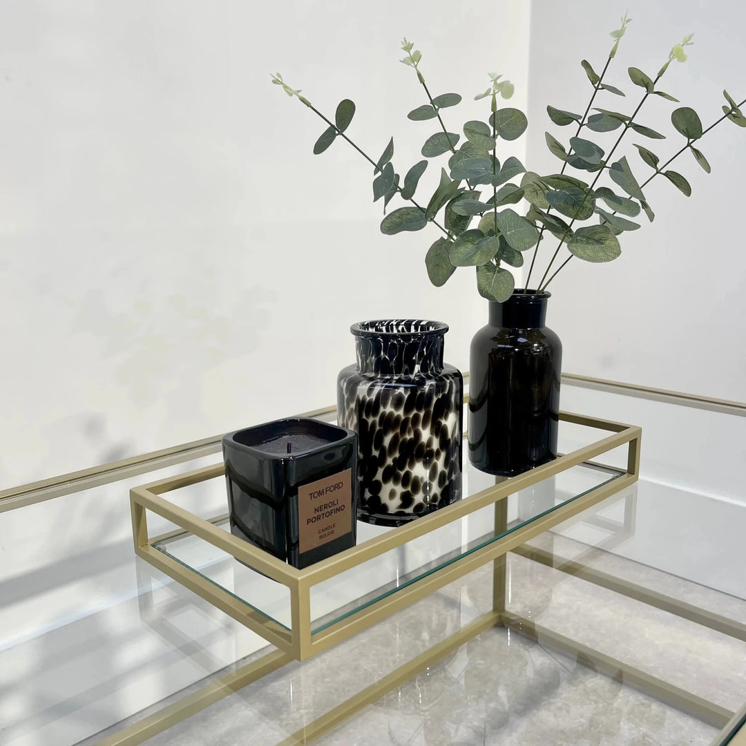 Zindozia Decorative Metal Glass Serving Tray | Home Décor | Waseeh Pakistan