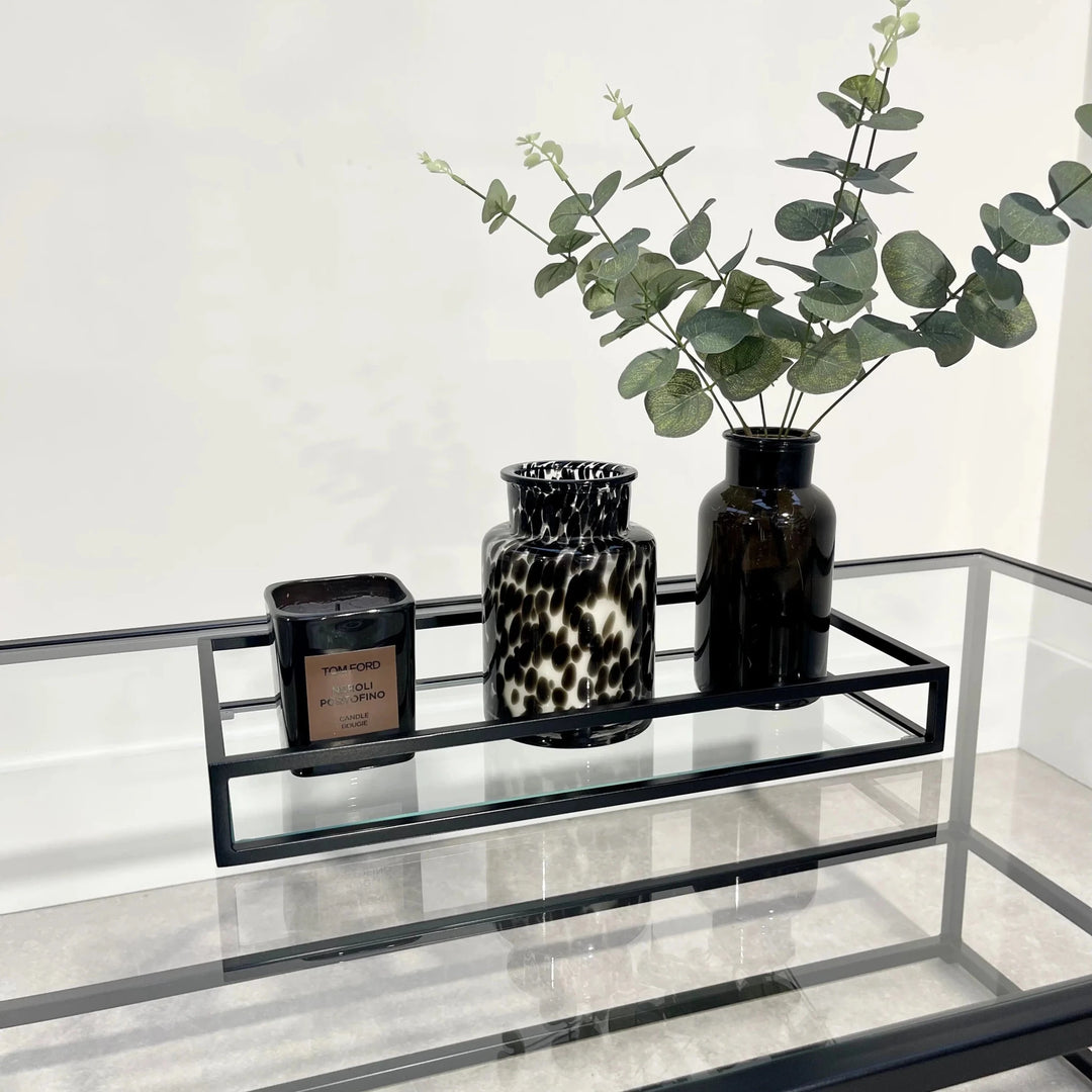 Zindozia Decorative Metal Glass Serving Tray | Home Décor | Waseeh Pakistan
