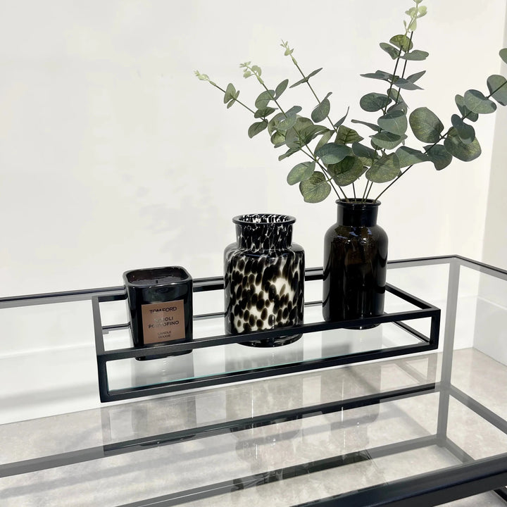 Zindozia Decorative Metal Glass Serving Tray | Home Décor | Waseeh Pakistan