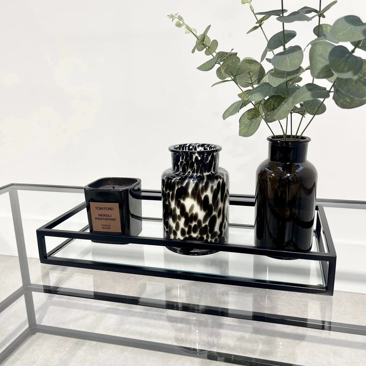 Zindozia Decorative Metal Glass Serving Tray | Home Décor | Waseeh Pakistan