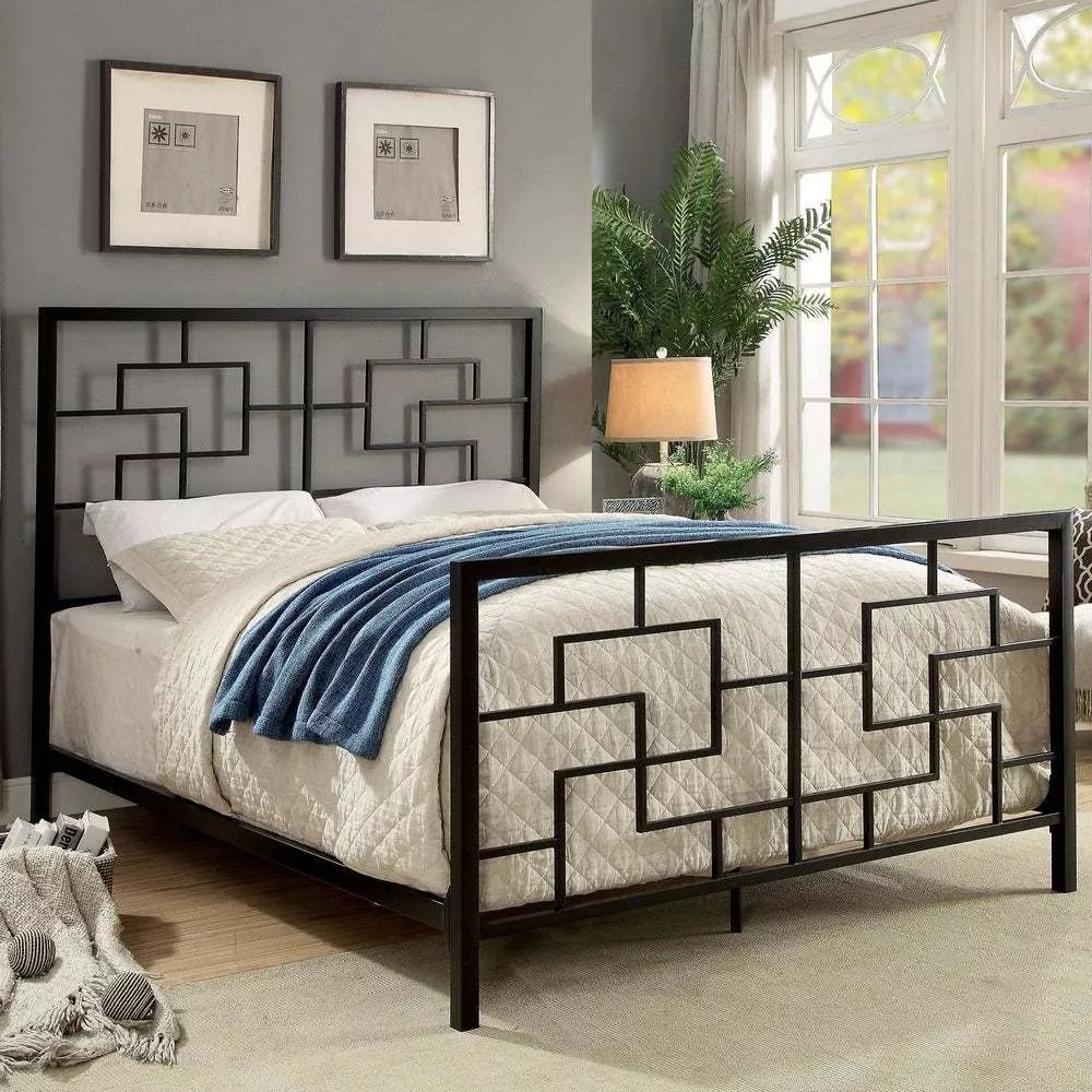 Zitaro All Metal Open-Frame Low Platform Bed | Furniture | Waseeh Pakistan