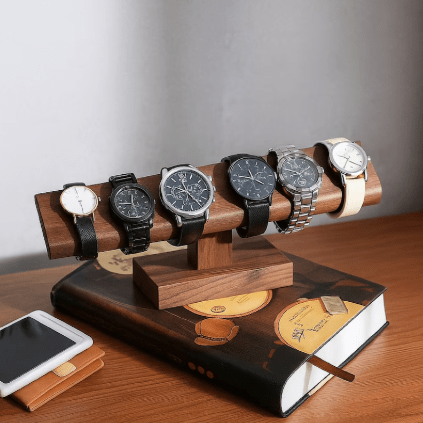 Zitora Men Women Jewllery Watch Holder Stand (Solid Wood) | Furniture | Waseeh Pakistan