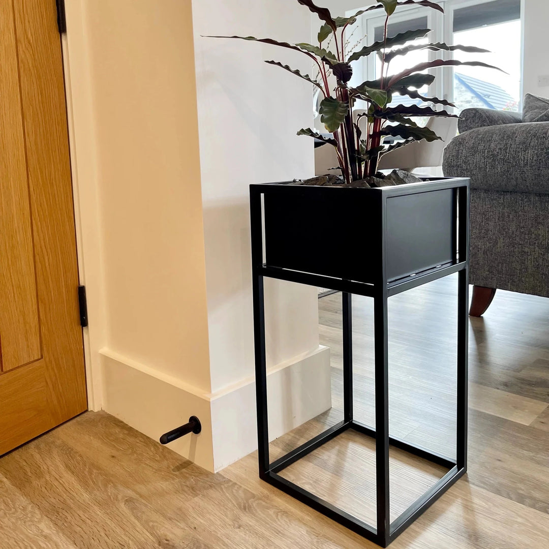 Zodulla Indoor &amp; Outdoor Metal Standing Square Planter | Furniture | Waseeh Pakistan