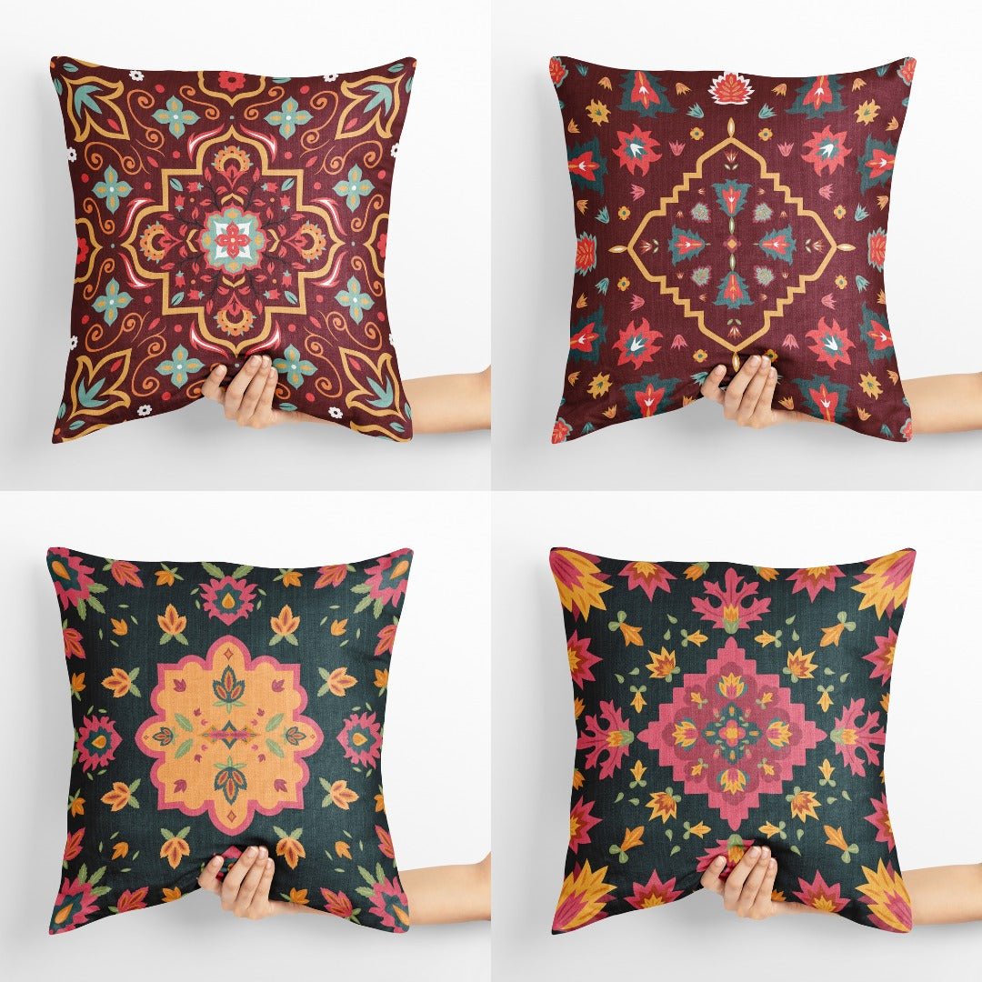 Zongara Living Lounge Bedroom Cushion Covers (Set of 4) | Home Décor | Waseeh Pakistan