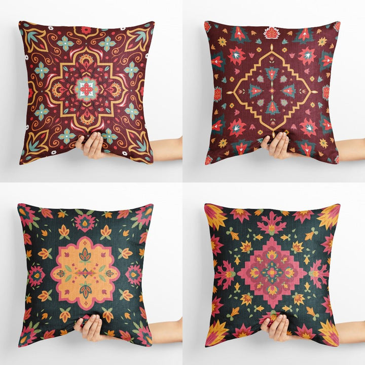 Zongara Living Lounge Bedroom Cushion Covers (Set of 4) | Home Décor | Waseeh Pakistan