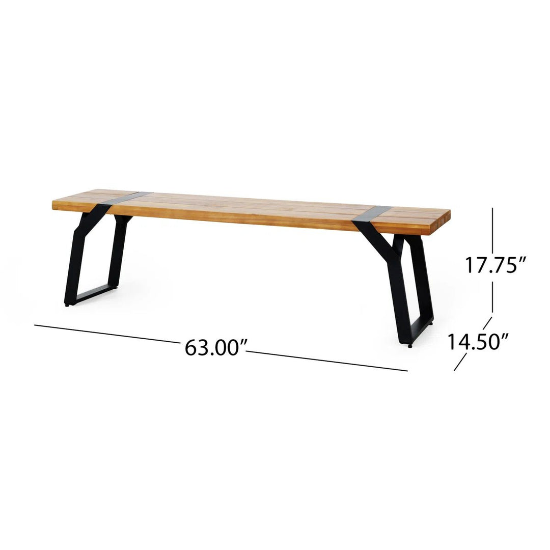 Zoratino Lawn Park Sitting Metal Wooden Bench | Furniture | Waseeh Pakistan